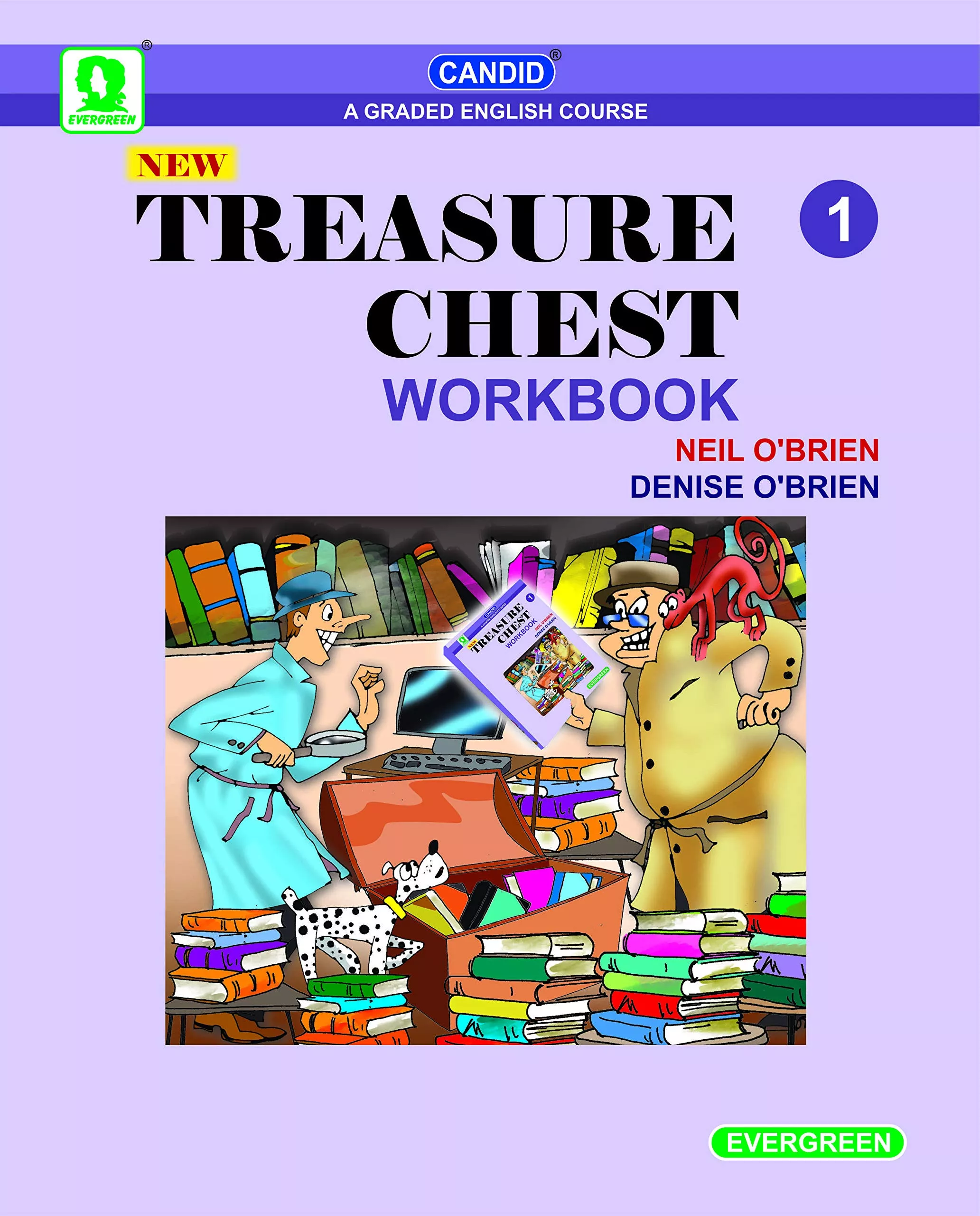 First grade workbook with a treasure theme.