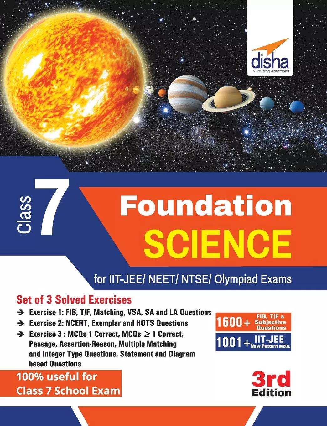 Foundation Science for IITJEE/ NEET/ NTSE/ Olympiad Class 7 3rd Edition