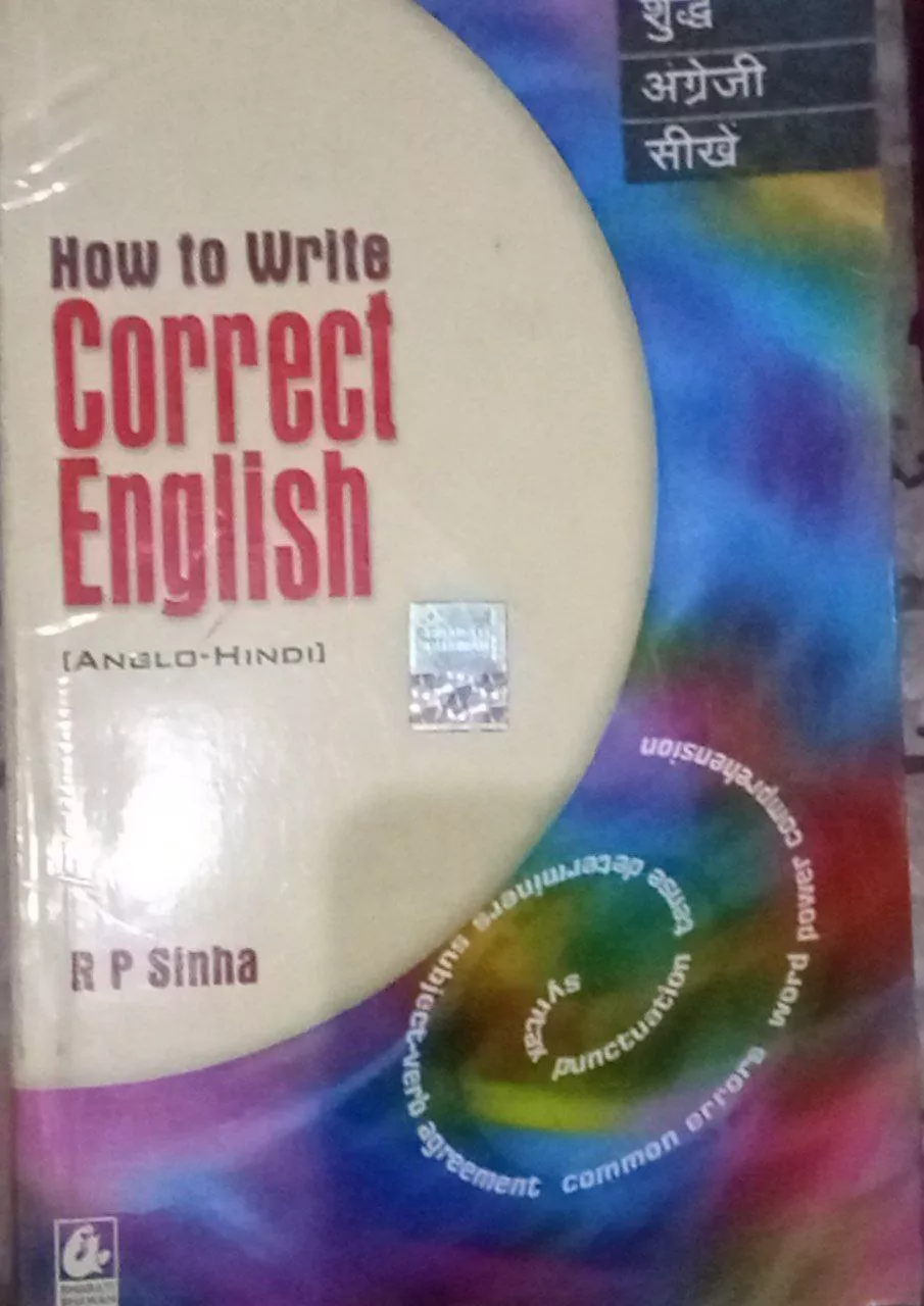 How To Write Correct English (AngloHindi)