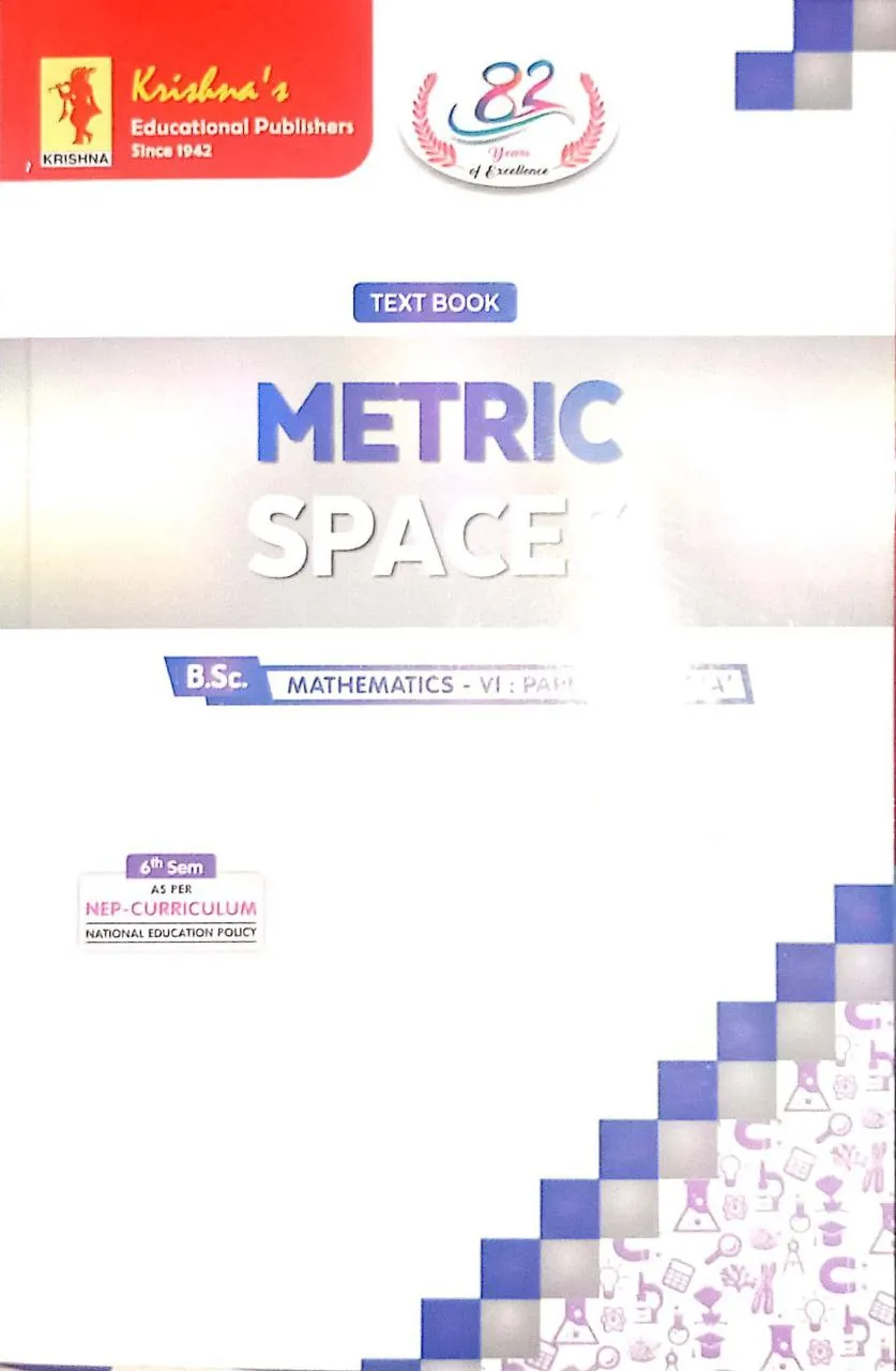 Metric Spaes (B.sc. Sem.-6) Latest Edition 2024