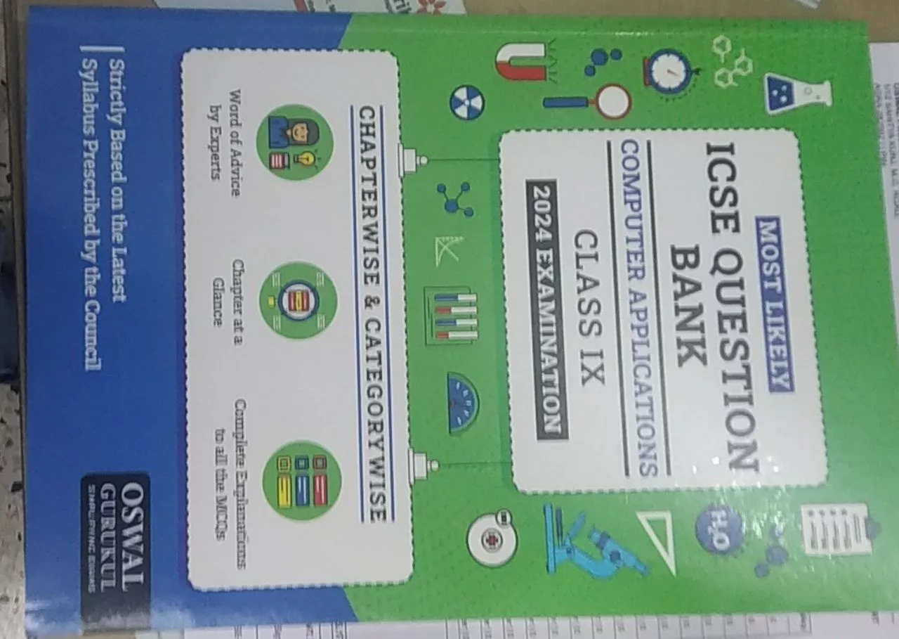Most Likely Icse Question Bank Computer Applications-9 {2024}