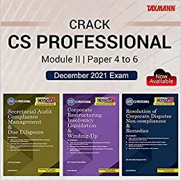 Taxmann's Combo for CS Professional Cracker Series 2021 Exams | Module 2 - Paper 4 to 6 | 2021 Edition | Set of 3 Books